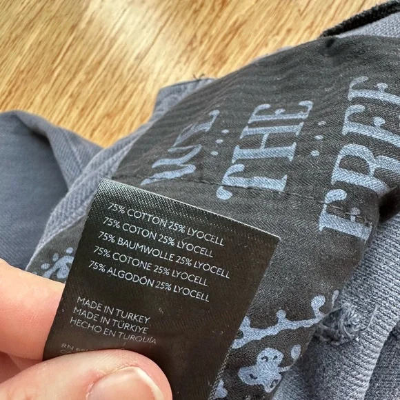 Free People Osaka Barrel Leg Jeans - Washed Black - Picture 13 of 15